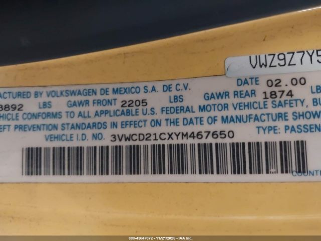 Volkswagen Beetle Gls 1.8l Turbo Image 7