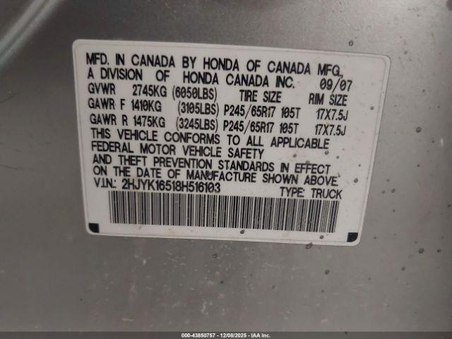 Honda Ridgeline Rtl Image 6