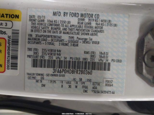 Ford Fusion Se Image 5