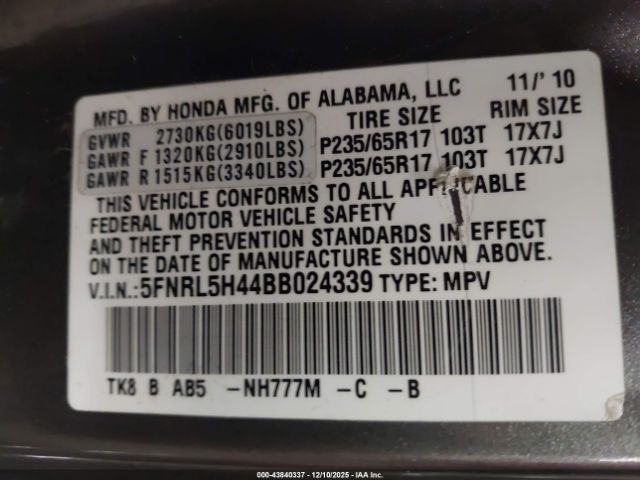 Honda Odyssey Ex Image 3