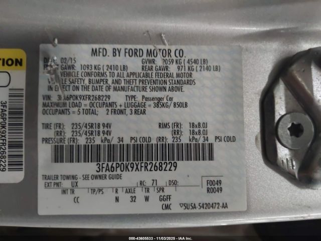 Ford Fusion Titanium Image 4